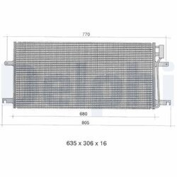 Kondenzátor klimatizácie DELPHI TSP0225393
