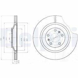 Brzdový kotúč DELPHI BG4292C