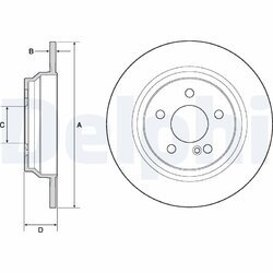 Brzdový kotúč DELPHI BG4686C