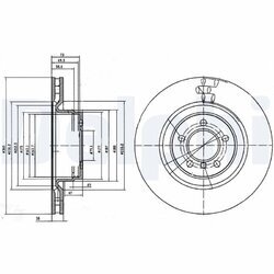 Brzdový kotúč DELPHI BG9009C