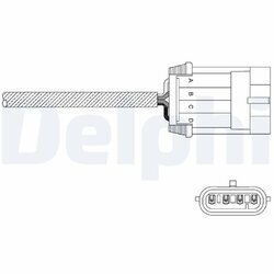 Lambda sonda DELPHI ES11053-12B1 - obr. 1