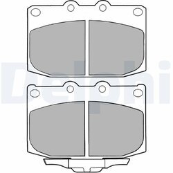 Sada brzdových platničiek kotúčovej brzdy DELPHI LP1060