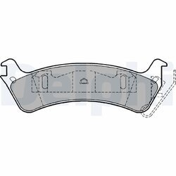 Sada brzdových platničiek kotúčovej brzdy DELPHI LP1179