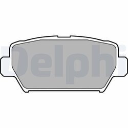 Sada brzdových platničiek kotúčovej brzdy DELPHI LP3433