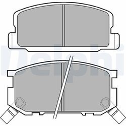 Sada brzdových platničiek kotúčovej brzdy DELPHI LP402