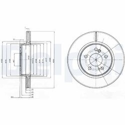 Brzdový kotúč DELPHI BG2776