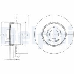 Brzdový kotúč DELPHI BG3601