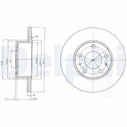 Brzdový kotúč DELPHI BG3753