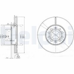 Brzdový kotúč DELPHI BG3833