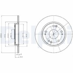 Brzdový kotúč DELPHI BG4280
