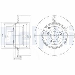 Brzdový kotúč DELPHI BG9082C
