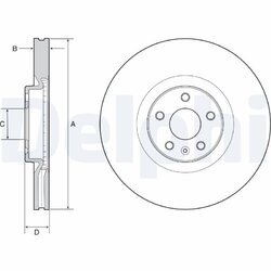 Brzdový kotúč DELPHI BG9231C