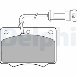 Sada brzdových platničiek kotúčovej brzdy DELPHI LP238