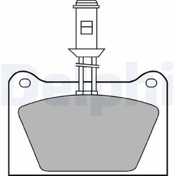 Sada brzdových platničiek kotúčovej brzdy DELPHI LP435
