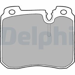 Sada brzdových platničiek kotúčovej brzdy DELPHI LP908