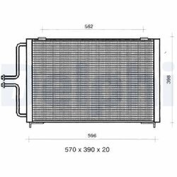 Kondenzátor klimatizácie DELPHI TSP0225362