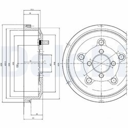 Brzdový bubon DELPHI BF514
