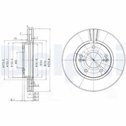 Brzdový kotúč DELPHI BG3721