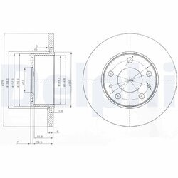 Brzdový kotúč DELPHI BG3751