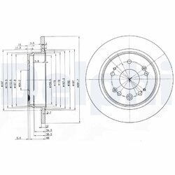 Brzdový kotúč DELPHI BG3797