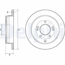 Brzdový kotúč DELPHI BG4767C