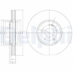 Brzdový kotúč DELPHI BG9020
