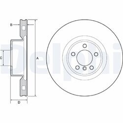 Brzdový kotúč DELPHI BG9117C
