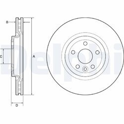 Brzdový kotúč DELPHI BG9177C