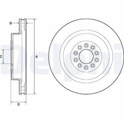 Brzdový kotúč DELPHI BG9182C