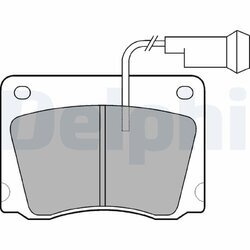 Sada brzdových platničiek kotúčovej brzdy DELPHI LP209