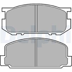 Sada brzdových platničiek kotúčovej brzdy DELPHI LP356