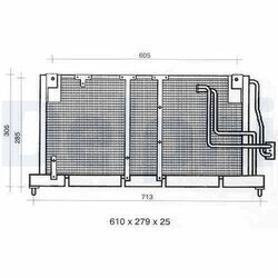 Kondenzátor klimatizácie DELPHI TSP0225354