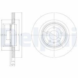 Brzdový kotúč DELPHI BG4078