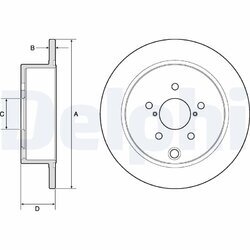 Brzdový kotúč DELPHI BG4776C