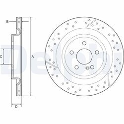 Brzdový kotúč DELPHI BG4958C
