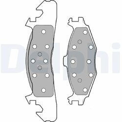 Sada brzdových platničiek kotúčovej brzdy DELPHI LP1163
