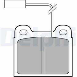 Sada brzdových platničiek kotúčovej brzdy DELPHI LP711
