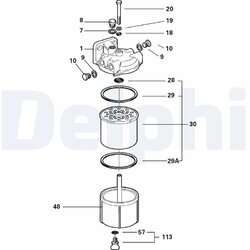 Palivový filter DELPHI 5836B900