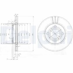 Brzdový kotúč DELPHI BG2333