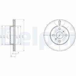 Brzdový kotúč DELPHI BG2588