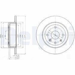 Brzdový kotúč DELPHI BG4244