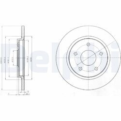 Brzdový kotúč DELPHI BG4247