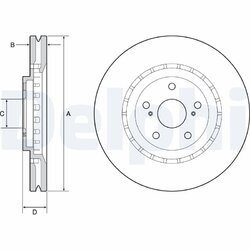 Brzdový kotúč DELPHI BG9219C