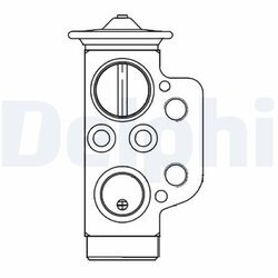 Expanzný ventil klimatizácie DELPHI CB1022V