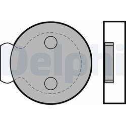 Sada brzdových platničiek, Parkovacia kotúčová brzda DELPHI LP422