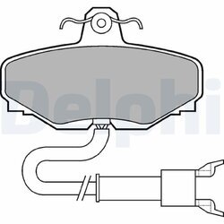 Sada brzdových platničiek kotúčovej brzdy DELPHI LP601