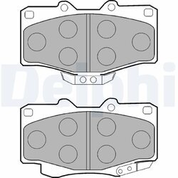 Sada brzdových platničiek kotúčovej brzdy DELPHI LP854