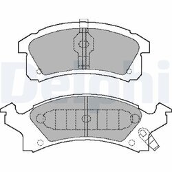 Sada brzdových platničiek kotúčovej brzdy DELPHI LP898