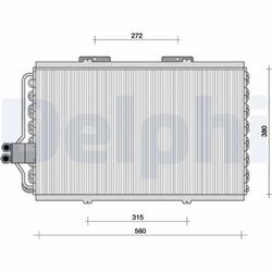 Kondenzátor klimatizácie DELPHI TSP0225062