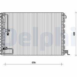 Kondenzátor klimatizácie DELPHI TSP0225076